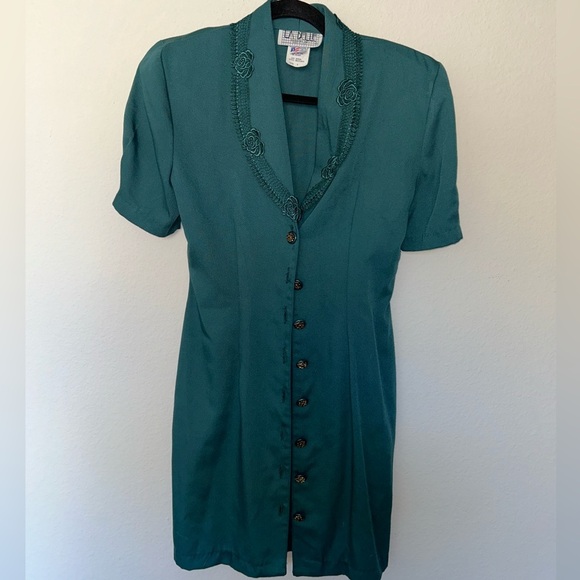 Vintage La Belle Dress Women’s Size 5 Fall Holiday Event Party 80s‎ Winter - Picture 1 of 4